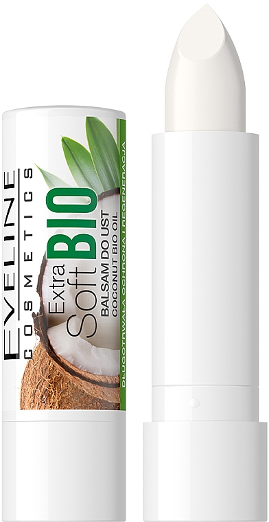 Kokosowy balsam do ust - Eveline Cosmetics Extra Soft Bio