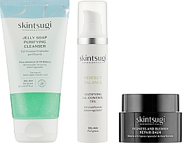 Zestaw - Skintsugi Maskne Skin Routine (gel/50ml + balm/30ml + gel/soap/150ml) — Zdjęcie N2