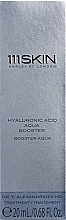 Serum wzmacniające z kwasem hialuronowym - 111SKIN Hyaluronic Acid Aqua Booster — Zdjęcie N2