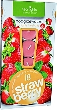 Kup Podgrzewacze zapachowe tealight Truskawka, 18 szt. - Admit Tea Light Essences Of Life Candles Strawberry