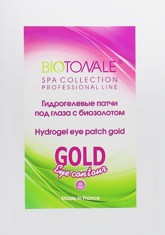 Hydrożelowe płatki pod oczy z biozłotem - Biotonale Hydrogel Eye Patch Gold — Zdjęcie N1