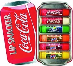 Zestaw pomadek smakowych do ust - Lip Smacker Coca-Cola Flavored Lip Gloss Collection (6 x balm 4 g) — Zdjęcie N1