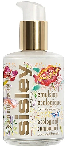 Ekologiczna emulsja do twarzy ozdobiona kwiatami i motylami - Sisley-Paris Ecological Compound Advanced Formula Limited Edition — Zdjęcie N1