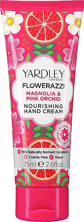 Krem do rąk - Yardley Flowerazzi Magnolia & Pink Orchid Nourishing Hand Cream — Zdjęcie N1