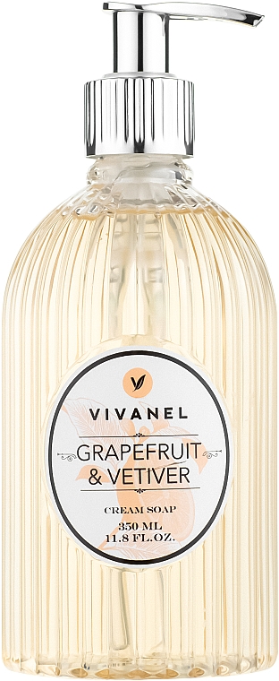 Kremowe mydło w płynie Grejpfrut i wetyweria - Vivian Gray Vivanel Grapefruit & Vetiver