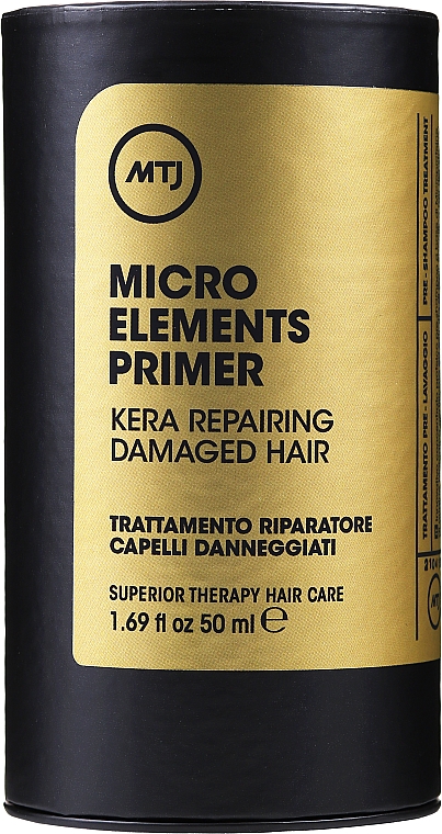 Regenerujące serum do zniszczonych włosów - MTJ Cosmetics Superior Therapy Hair Care Micro Elements Primer Kera Repairing Damaged Hair