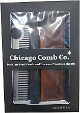 Kup Grzebień do włosów - Chicago Comb Co Giftbox Model No. 2 RVS + Hoesje