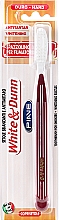 Szczoteczka do zębów White & Dunn, twarda, bordowa - Piave Toothbrush — Zdjęcie N1