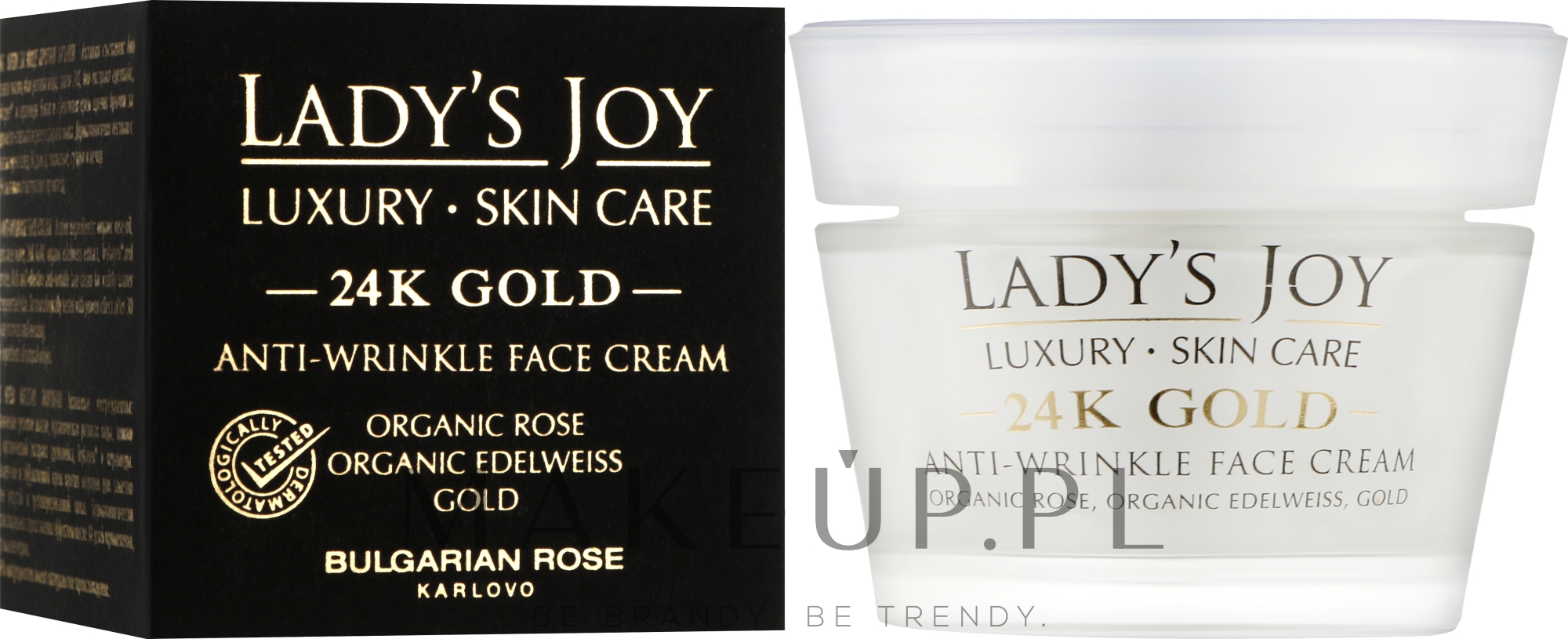 Przeciwzmarszczkowy krem do twarzy - Bulgarian Rose Lady’s Joy Luxury 24K Gold Anti-Wrinkle Cream — Zdjęcie 50 ml