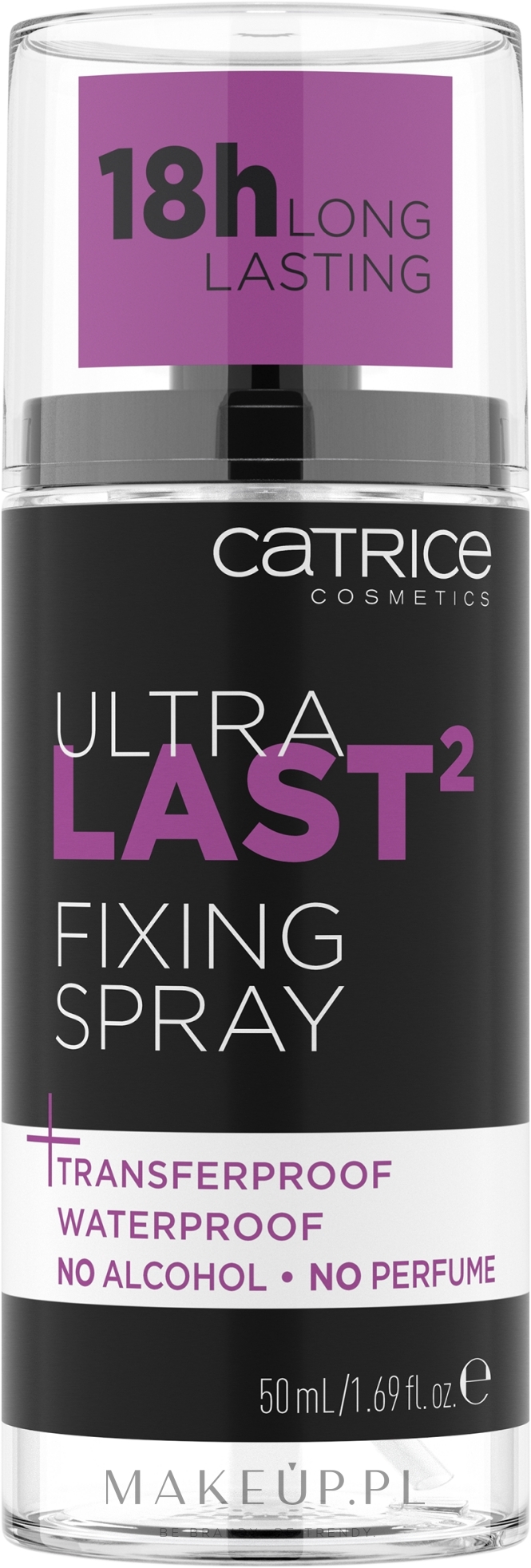 Spray utrwalający makijaż - Catrice Fixative Spray Waterproof Ultra Last2 — Zdjęcie 50 ml