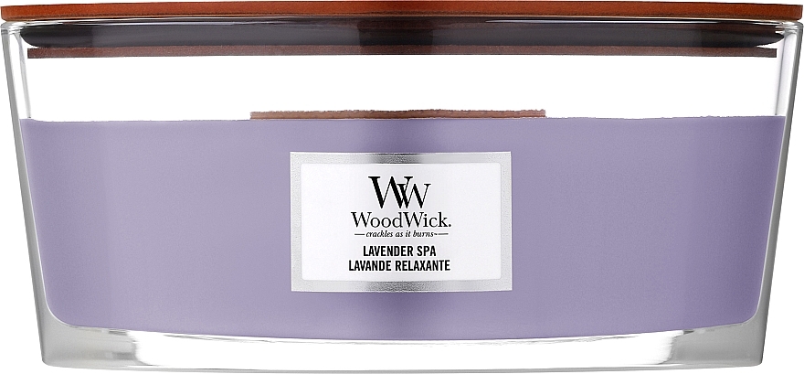 Świeca zapachowa w szkle - Woodwick Candle Lavender Spa — Zdjęcie N1