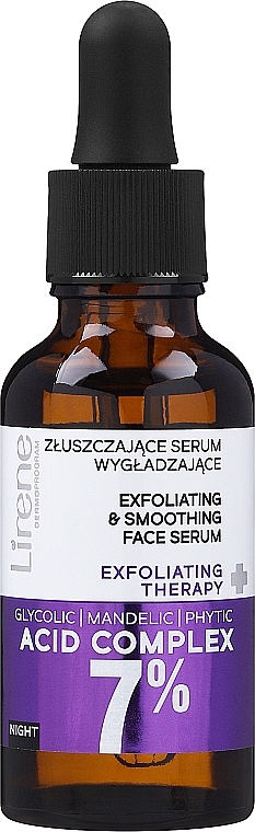 Złuszczające serum wygładzające do twarzy - Lirene PEH Balance Exfoliating Smoothing Serum