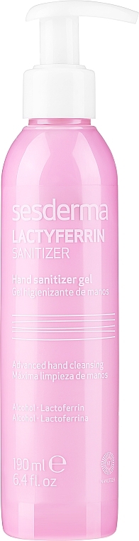 PRZECENA! Antybakteryjny żel do dezynfekcji rąk - SesDerma Laboratories Lactyferrin Sanitizer Hand Sanitizer Gel * — Zdjęcie N1