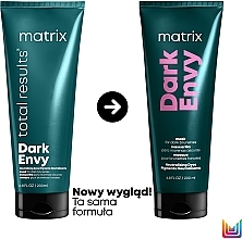 Maska do neutralizacji czerwonych refleksów na ciemnych włosach - Matrix Total Results Dark Envy Mask — Zdjęcie N2