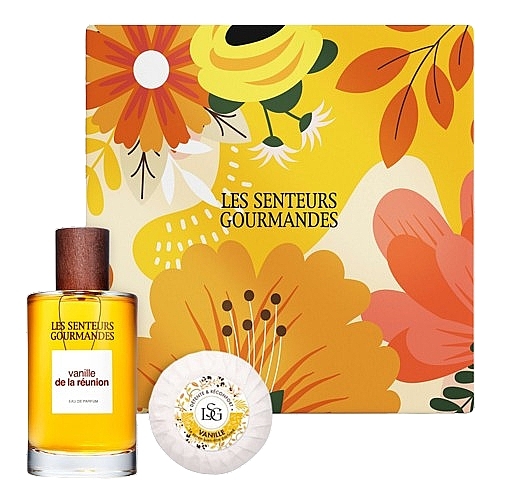 Les Senteurs Gourmandes Vanille De La Reunion - Zestaw (edp/100ml + soap/70g) — Zdjęcie N1