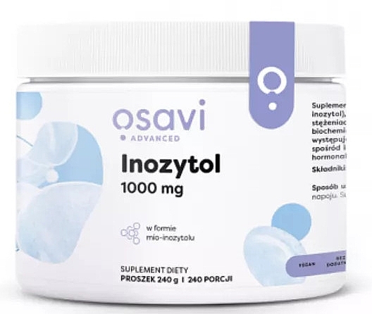 Suplement diety Inozytol, 1000 mg - Osavi  — Zdjęcie N1