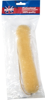 Wypełniacz koka z gumką, 23 cm, beżowy - Ronney Professional Hair Bun With Rubber 060 — Zdjęcie N1