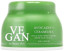 Zestaw - Vegan By Happy Avocado + Ceramides Day & Night Moisturiser (f/cream/2x50ml) — Zdjęcie N2