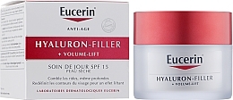 Liftingujący krem na dzień do skóry suchej SPF 15 - Eucerin Hyaluron-Filler+Volume-Lift Day Cream — Zdjęcie N2