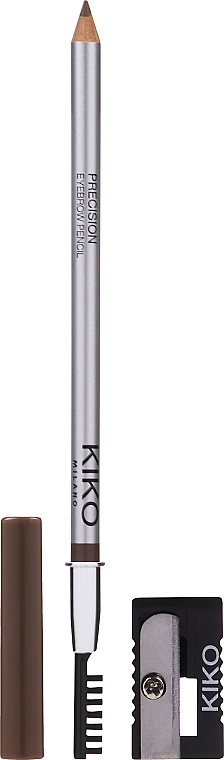Kredka do brwi ze szczoteczką - Kiko Milano Precision Eyebrow Pencil — Zdjęcie N1