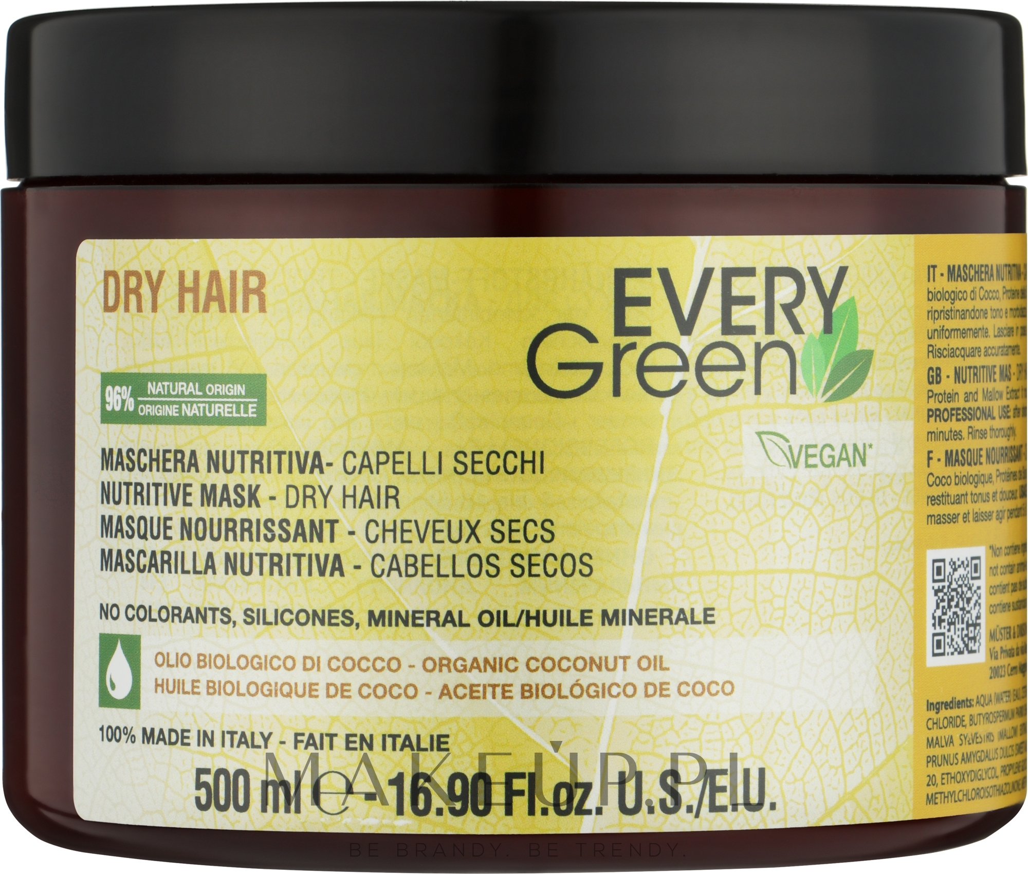 Maska do włosów suchych - EveryGreen Dry Hair Nutritive Mask — Zdjęcie 500 ml
