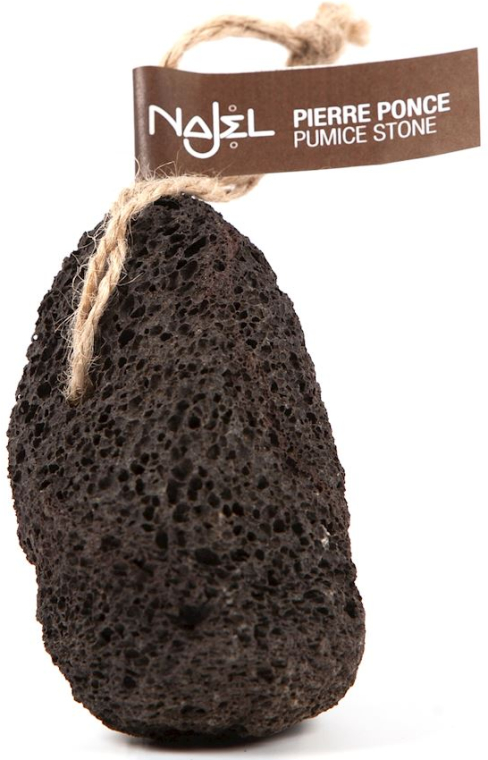 Naturalny pumeks wulkaniczny Czarny - Najel Volcanic Pumice Foot Stone — Zdjęcie N1
