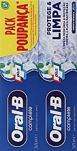 Zestaw pasty do zębów - Oral-B Complete Plus Mouth Wash (toothpaste/2x75ml) — Zdjęcie N1