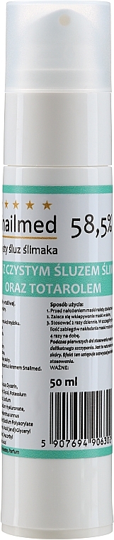 PRZECENA! Przeciwtrądzikowa maska ze śluzem ślimaka do twarzy na noc - Snailmed Anti-Acne Mask For Night * — Zdjęcie N3