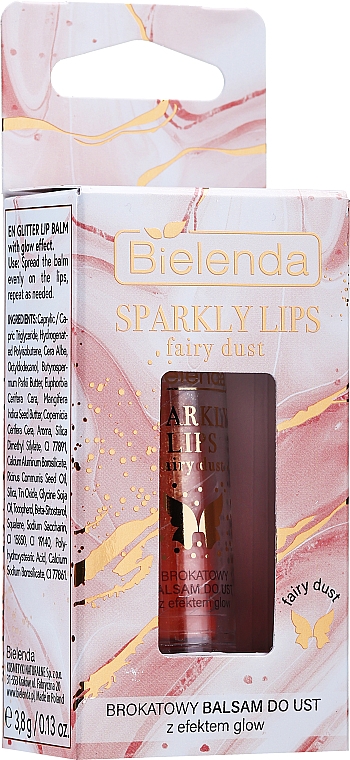 Brokatowy balsam do ust - Bielenda Sparkly Lips Fairy Dust — Zdjęcie N1