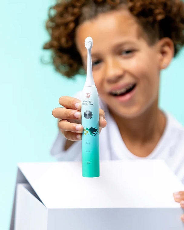 Elektryczna szczoteczka do zębów dla niemowląt z nasadkami i etui - Spotlight Oral Care Children's Sonic Toothbrush — Zdjęcie N3