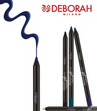 Wodoodporny eyeliner i kredka 2 w 1 - Deborah 2 in 1 Gel Kajal & Eyeliner Waterproof — Zdjęcie N2
