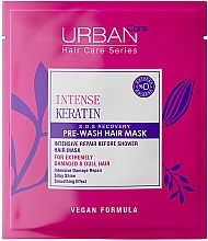 Intensywnie regenerująca maska z keratyną do stosowania przed myciem włosów - Urban Care Intense Keratin S.O.S Recovery Pre-Wash Hair Mask — Zdjęcie N4