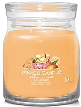 Świeca zapachowa w słoiku Mango Ice Cream, 2 knoty - Yankee Candle Singnature  — Zdjęcie N1