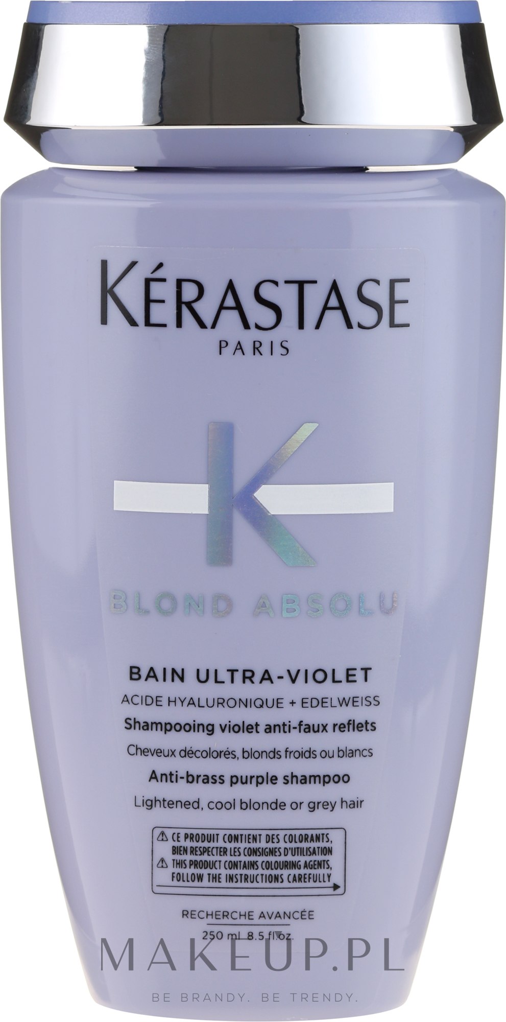 Kąpiel neutralizująca żółte refleksy do ultrafioletowego blondu - Kérastase Blond Absolu Bain Ultra Violet Shampoo — Zdjęcie 250 ml