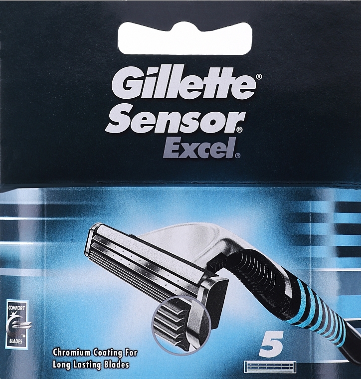 Wymienne wkłady do maszynki, 5 szt. - Gillette Sensor Excel — Zdjęcie N1