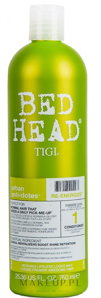 Odżywka do włosów normalnych do codziennego stosowania - Tigi Bed Head Urban Antidotes Re-Energize Conditioner — Zdjęcie 750 ml