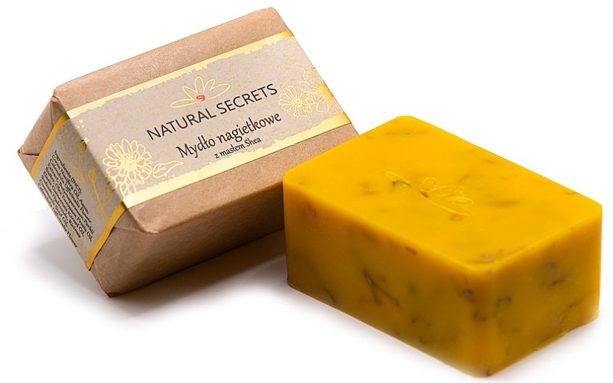 Mydło nagietkowe z masłem shea - Natural Secrets Soap — Zdjęcie N1