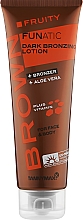 Kup Balsam wzmacniający opaleniznę z ciemnymi bronzerami, melaniną i aloesem - Tannymaxx Brown Fruity Funatic Dark Bronzing Lotion For Face & Body