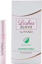 Biopeptydowe serum do rzęs, hipoalergiczne - Inveo Lashes 2 Love Biopeptides Eye Lash Growth Serum  — Zdjęcie N1