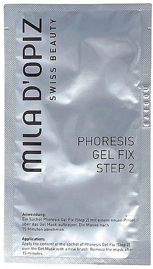 Maska żelowa - Mila D’Opiz Swiss Beauty Phoresis Gel Mask Step 2 — Zdjęcie N1