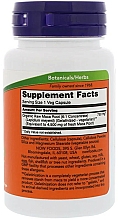 Suplement diety Surowa maca, 750 mg - Now Foods Raw Maca Veg Capsules — Zdjęcie N2