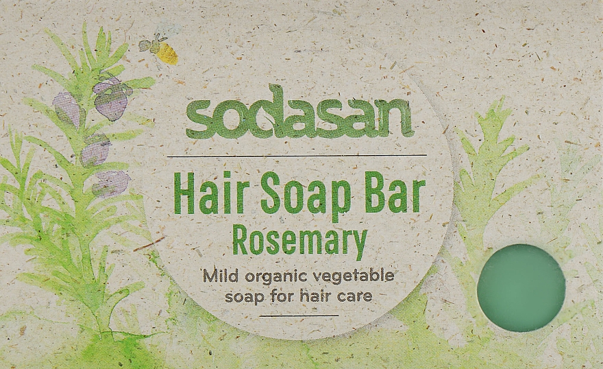 Mydło w kostce na porost i wzmocnienie włosów - Sodasan