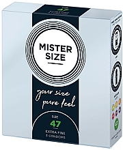 Prezerwatywy lateksowe, rozm. 47, 3 szt. - Mister Size Extra Fine Condoms — Zdjęcie N2