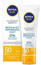 Kup Krem przeciwsłoneczny do twarzy - NIVEA Sun UV Face Sensitive SPF 50