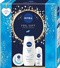 Zestaw - NIVEA Feel Soft (sh/gel/250ml + cr/100ml + deo/50ml) — Zdjęcie N1