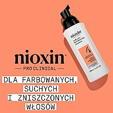 Produkt do pielęgnacji skóry głowy i włosów farbowanych - Nioxin Pro Clinical System 4 Scalp + Hair Thickening Treatment — Zdjęcie N2