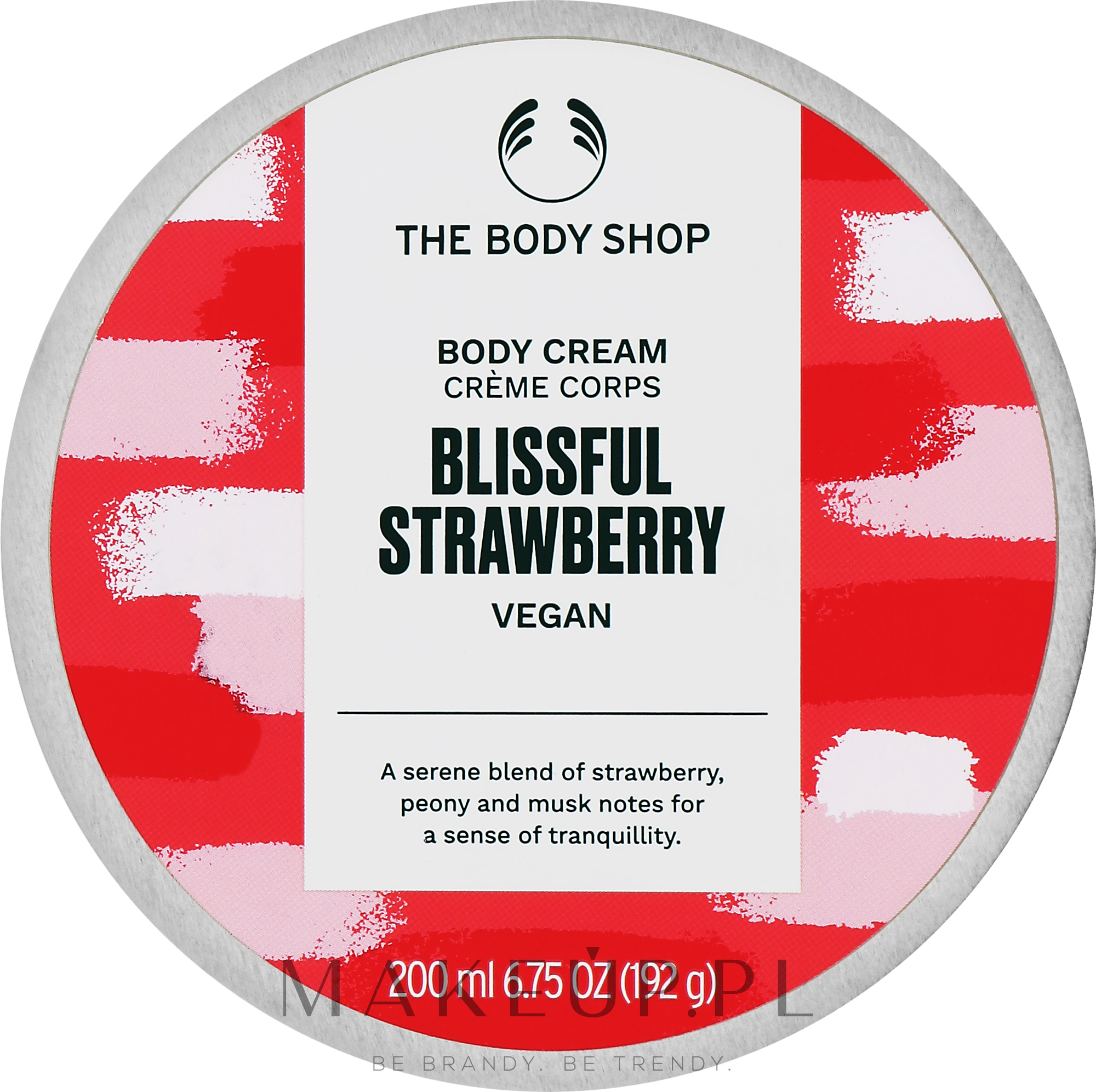 Wegański krem do ciała Rozkoszna truskawka - The Body Shop Body Cream Blissful Strawberry Vegan — Zdjęcie 200 ml