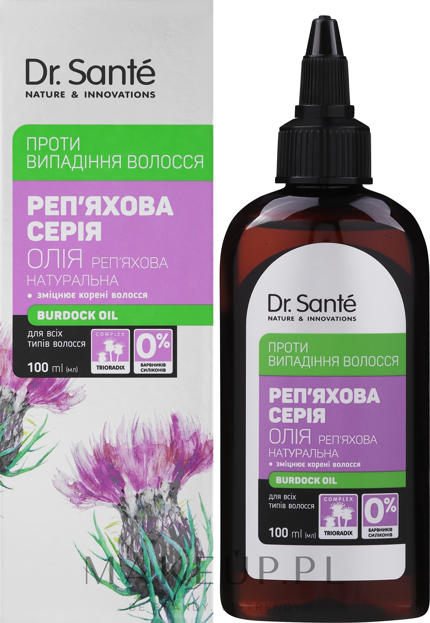 Olejek przeciw wypadaniu włosów - Dr Sante Burdock Series — Zdjęcie 100 ml