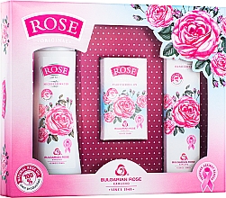 Kup PRZECENA! Bulgarian Rose Rose - Zestaw (parfum/roll/on/9ml + mic/water/150ml + h/cr/50ml) *