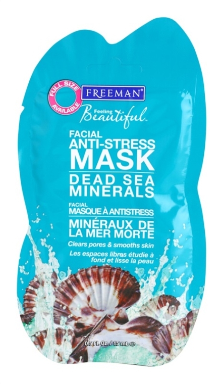 Antystresowa maseczka do twarzy z minerałami z Morza Martwego - Freeman Feeling Beautiful Dead Sea Minerals Anti-Stress Mask (miniprodukt) — Zdjęcie N2